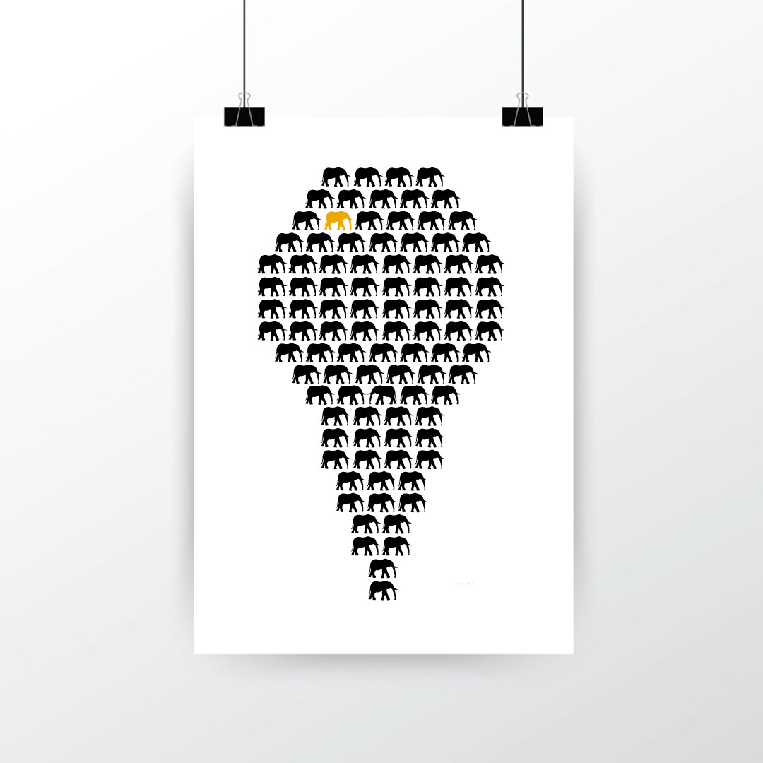 'Herd of Hope' Limited Edition Artwork - Black