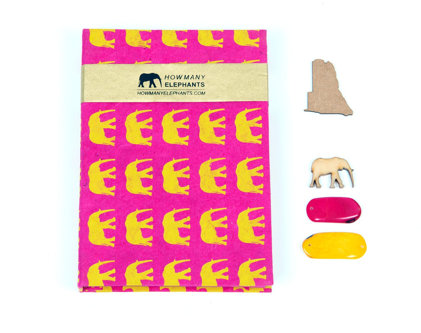 Hot Pink & Yellow Elephant Collection