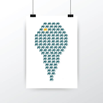 'Herd of Hope' Limited Edition Artwork - Teal