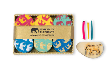 Coloured Elephant Conservation Gift Box Set