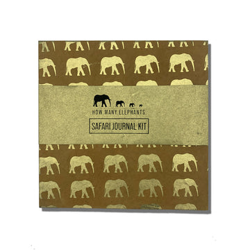 Safari Journal Kit - Dark Brown/Gold